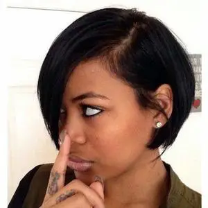 Aiva Hair Short Bob Synthetic Lace Front Wigs