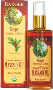 Badger Ginger Aromatherapy Massage Oil