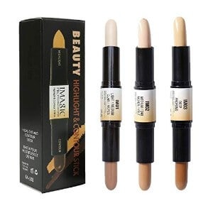 CCbeauty 3 Colors Dual-ended Wonder Makeup Contouring Stick Cream Set