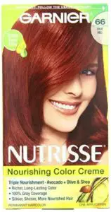 Garnier Nutrisse Nourishing Hair Color Creme, 66 True Red