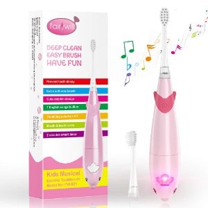 Fairywill Kids Battery Powered with Smart Timer Toddler Toothbrush