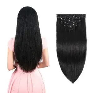 Inmany Real Clip in Hair Extensions