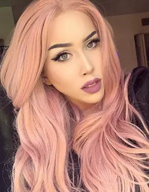 K'ryssma Fashion Orange Pink Lace Wig