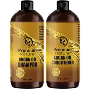 Premium Nature Argan Oil Sulfate- Free Clarifying Shampoo and Conditioner Set