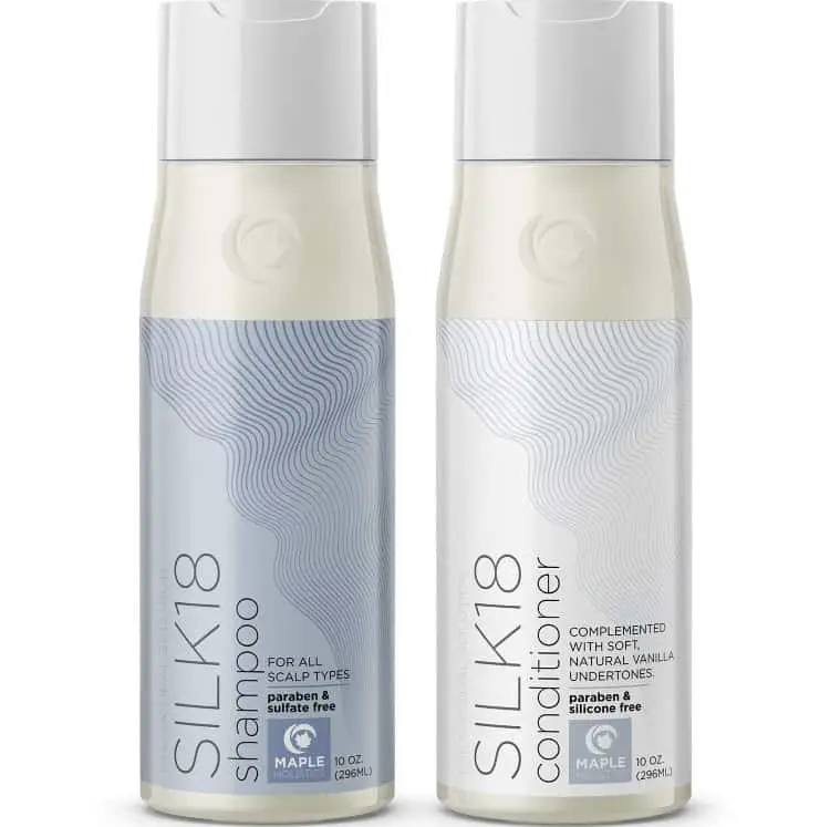 Silk18 Sulfate & Paraben Free Shampoo and Conditioner for Men & Women