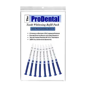 ProDental Teeth Whitening Gel Syringe Refill 8 Pack