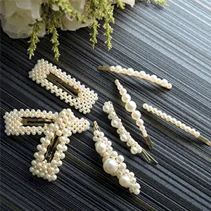 Onlyesh Pearl Hair Clip for Women