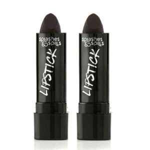 Vivid Black Lipstick by Splashes & Spills