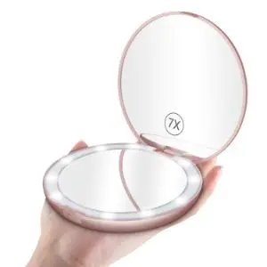 Benbilry LED Lighted Travel Makeup Mirror