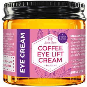 Coffee Eye Lift Cream by Leven Rose 100% Natural