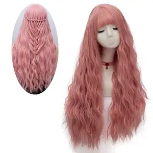 netgo Women's Long Fluffy Curly Wavy Hair Wig