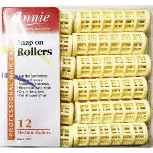 Annie Snap on Rollers 3 4 Yellow 12pack-min