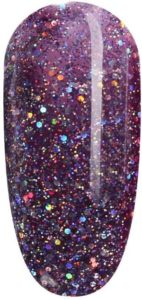 FANZEST Diamond Purple Gel Nail Polish