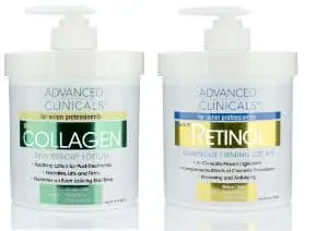 Advanced Clinicals Retinol and Collagen Cream Skin Care Set