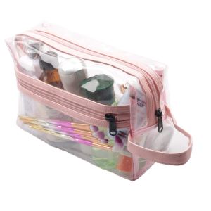 Haoguagua Heavy Duty Clear Toiletry Makeup Bag-min