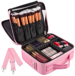 Kootek 2-Layers Travel Makeup Bag-min