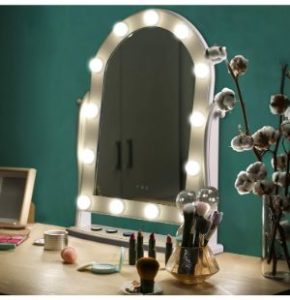 LUXFURNI Hollywood Lighted Vanity Makeup Mirror