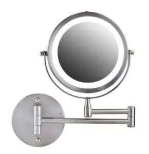 Ovente Wall-Mounted Extendable Vanity Makeup Mirror